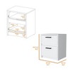 FM Furniture,Myrtle 2 Drawers Nightstand - 3 of 4