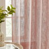 HLC.ME Linda Faux Linen Textured Semi Sheer Privacy Sun Light Filtering Window Rod Pocket Thick Curtains Panels, Set of 2 - 3 of 4