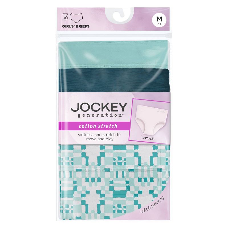 Jockey Generation™ Girls' 3pk Briefs - Blue , 4 of 4