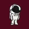 Dalix Astronaut Embroidered Hoodie Fleece Sweatshirt Zip Front Mens - 2 of 4