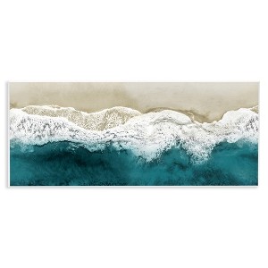 Stupell Industries Foamy Beach Coast Deep Ocean, 17" x 7" - 1 of 4