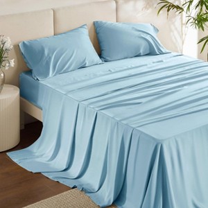 Bedsure | Rayon Derived from Bamboo Sheet Set Stay Cool & Comfy - 1 of 4