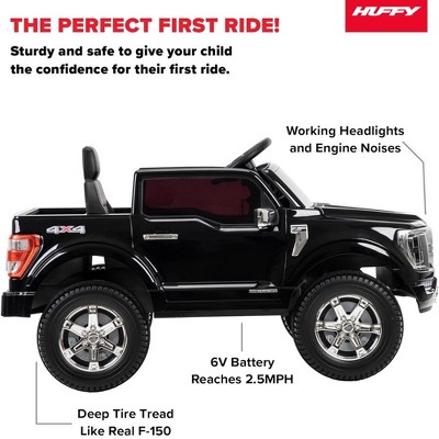 Black 6-Volt Battery-Powered Kids Ride-On Truck