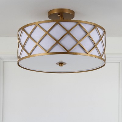 16.75" Metal Elizabeth Flush Mount Ceiling Light (Includes Energy Efficient Light Bulb) - JONATHAN Y