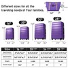 Kumasinova 4Pcs Hardshell Luggage Sets+8 Travel Bags,Lightweight ABS Spinner Suitcases,Airline-Approved Spinner Luggage with TSA Lock - 2 of 4