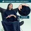 PAVILIA Travel Blanket Pillow Set, Airplane Portable Throw with Arm Hole Compact Soft Bag, Flight Plane Car Travel Gift - 2 of 4
