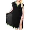 HAPPY BAY Women's Summer Vacation Beachwear Swim Suit Loose Bathing Suit Swim Beach Cover-up Dress Robe X-Large-XX-Large Black Solid - 3 of 4