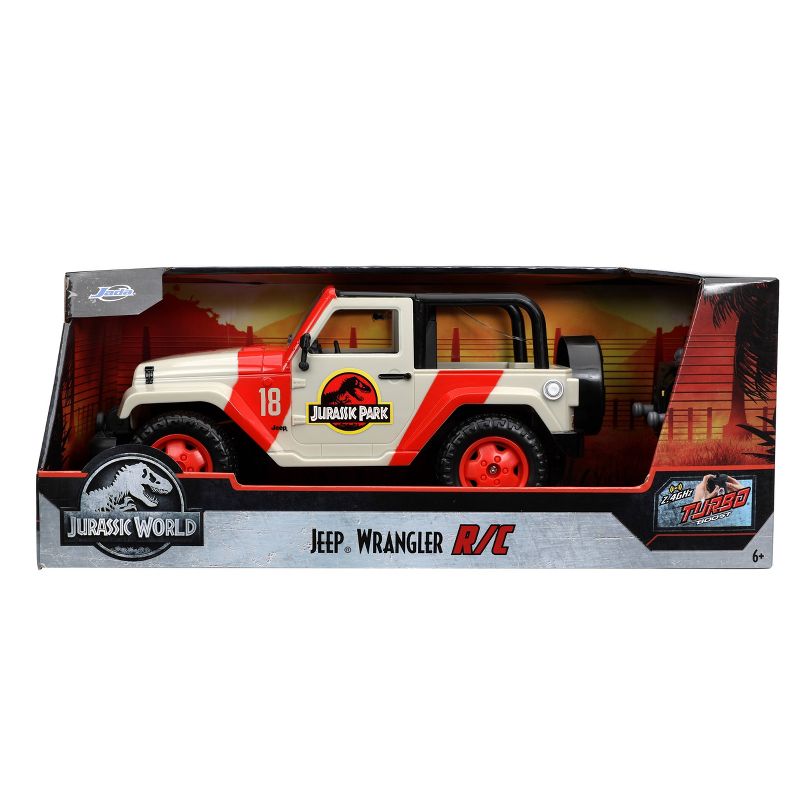 Jada Toys Hollywood Rides RC Jurassic Park Jeep Wrangler - 1:16 Scale, 5 of 10