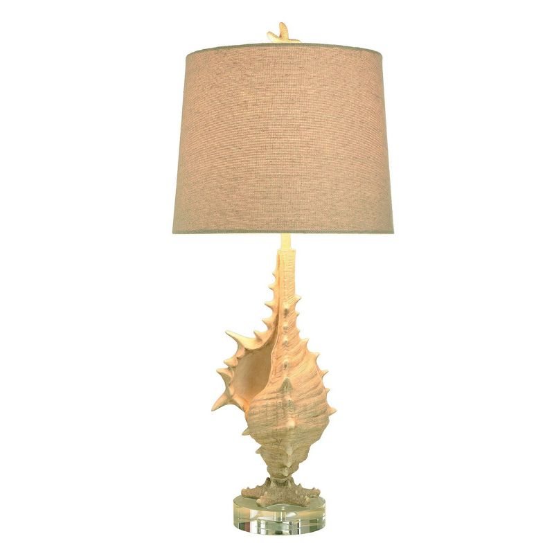 Porthaven Coastal Conch Body Table Lamp Clear Finish - StyleCraft, 3 of 8