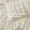 2-3 Pcs Tufted Boho Comforter Set Bed Set GentleSoft Farmhouse Shabby Chic Embroidery Bedding - 4 of 4