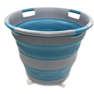 SAMMART Collapsible Laundry Basket with wheels - 1 of 4