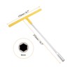 Unique Bargains Motorcycle Bicycle Car Repair Hex High Carbon Steel T-Handle Metric Socket Wrench Yellow - 2 of 4