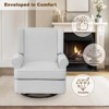 Swivel Rocker Chair, Nursery Glider Chair, Nursery Rocking Chairs with Upholstered - 4 of 4
