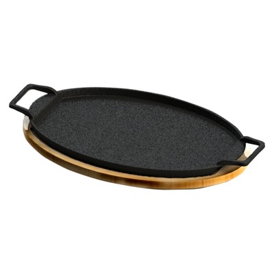 Bayou Classic Cast Iron Fiesta Fajita Pan with Trivet