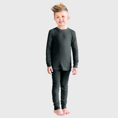 City Threads Boys USA-Made Soft & Cozy Thermal Long Johns 2-Piece Set - Warm Base Layer & Loungewear