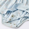 Baby Girls' Floral Skirted Bodysuit - Cloud Island™ Blue - 4 of 4