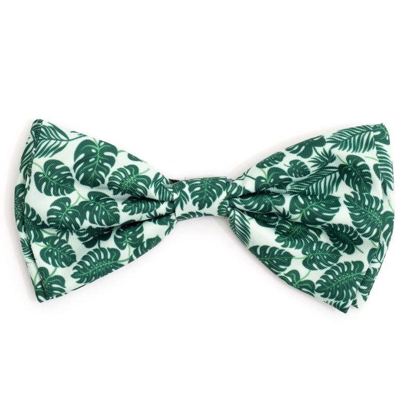 The Worthy Dog Tropical Leaves Bow Tie Accessory, 1 of 4