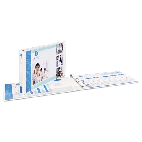Avery 1 Ring Binder, Heavy Duty With Clear Cover - White : Target
