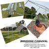 Large Metal Chicken Coop,Walk-in Chicken Run,Galvanized Wire Poultry Chicken Hen Pen Cage, Duck Cages with Waterproof and Anti-Ultraviolet Cover - 3 of 4