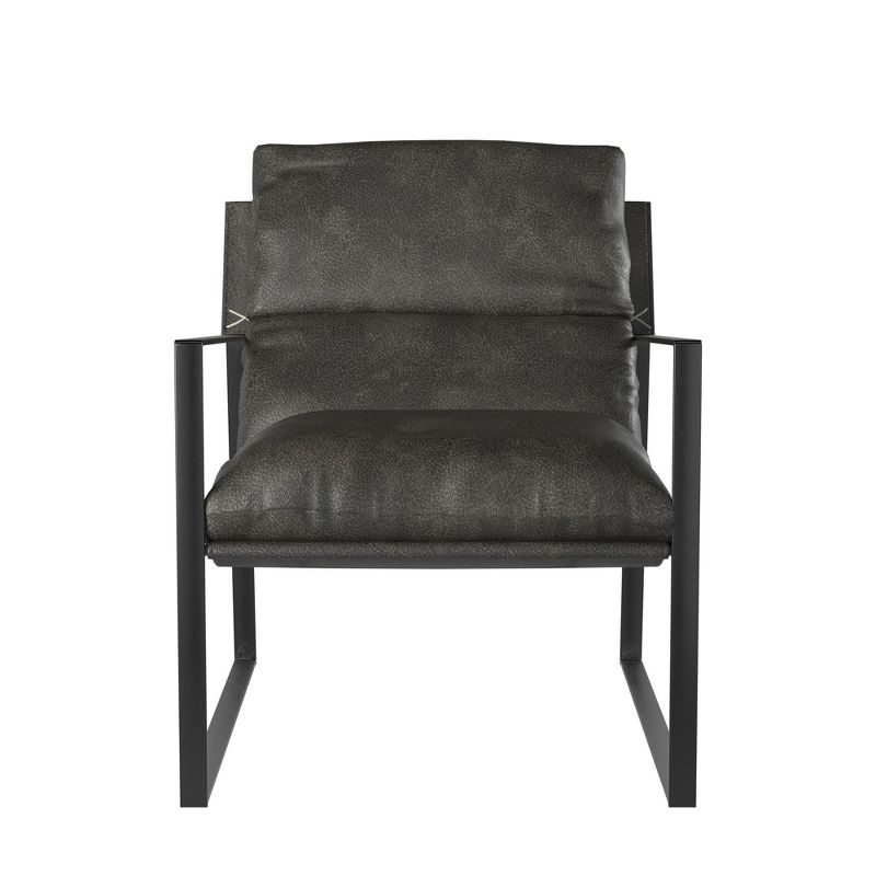 Cortney's Collection Varick Faux Leather Accent Chair, 1 of 5