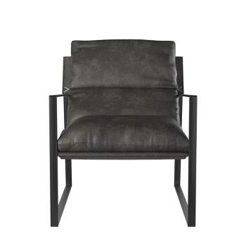 Cortney's Collection Varick Faux Leather Accent Chair
