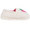 Kensie Toddler Girl's Fuzzy Faux Shearling Slippers, Kid's Cute Stuff with Cute Patch - Toddler Girl's Slipper Shoes - 2 of 4