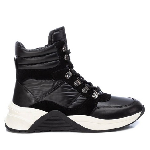Carmela Women s Casual Sneaker Booties 160293 Leather Black 5.5 Target