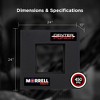 Morrell Targets Center Punch Foam Frame with High Roller Insert, Black/Red - 4 of 4