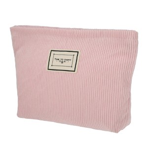 Unique Bargains Corduroy Zipper Makeup Bags and Organizers 1 Pc - 1 of 4