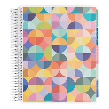 Erin Condren 2024 Planner 7"x9" Weekly/Monthly Vertical Coiled Abstract Circles