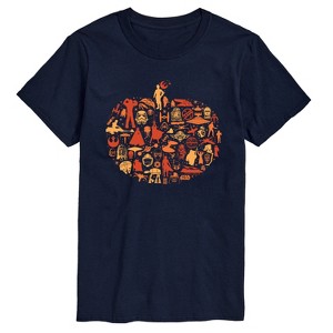 Men's - Star Wars - Fall Pumpkin Silhouette Short Sleeve Graphic T-Shirt - 1 of 4
