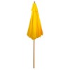 Northlight 8.5ft Outdoor Patio Market Umbrella with Wooden Pole, Yellow - 4 of 4
