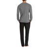 SLEEPHERO Henley Long Sleeve Tee Shirt with Knit Pajama Pants with Pockets - 2 of 4