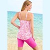 Swim 365 Women's Plus Size Longer-Length Side-Tie Tankini Top - 3 of 4