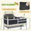 Akoasm 2-Layer Tortoise Habitat & Enclosure With Adjustable Lamp, Storable Shelf, Removable House, Fixed Tray And Openable Lid-Gray - 4 of 4