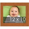 PosterPalooza | Photo Size Modernist Brown Picture Frame - UV Acrylic, Foam Board Backing, Hanging Hardware - 2 of 4
