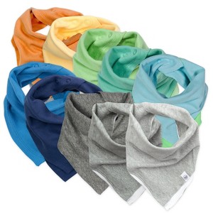 Honest Baby Multipack Organic Cotton Reversible Bandana Bibs - 1 of 3