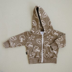 Kids Cohen Sports Graphic Print Zip Up Hoodie - Olive + Scout - 1 of 4