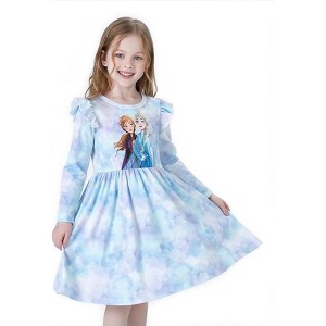 Disney Minnie Mouse Mickey Mouse Baby Girl Dress Christmas Bow Tie Long-Sleeve Dresses  Birthday Gift - 1 of 4