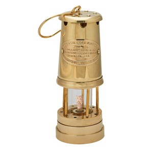 Kings County Tools 8.5in Brass Miners Oil Lamp - 1 of 4