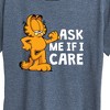 Women's - Garfield - Ask Me If I Care Short Sleeve Graphic T-Shirt - 2 of 4