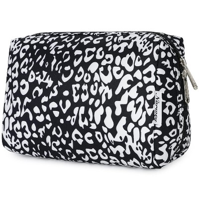 Narwey Striped Makeup Bag Travel Cosmetic Bag Organizer Toiletry Bag