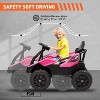 24V Ride-On Toys for Big Kids，Electric Four Wheeler，Battery Electric Car for Kids with Parent Remote,Bluetooth Music, Horn - 2 of 4