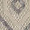 Nourison Palamos Contemporary Diamonds Indoor/Outdoor Cream Area Rug - 3 of 4