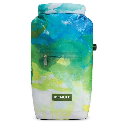 IceMule 1007-DD Jaunt Small Collapsible Portable Soft Sided Roll Top 9 Liter 6 Can Lightweight Insulated Waterproof Leak Proof Backpack Cooler Bag