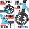 Kick Scooter with Suspension for Adults and Teens – Big 200mm Wheels – Folding Lightweight Frame – Adjustable Handlebar – Madd Gear Metro Cruise 250 - 4 of 4
