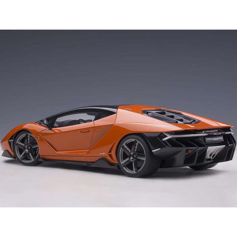 Lamborghini Centenario Arancio Argos / Pearl Orange with Carbon Top 1/18 Model Car by Autoart, 5 of 7