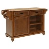 Kitchen Storage Cabinet - 5-Caster Rolling Buffet Cart with Spice Rack, Towel Holder, 2 Drawers & Adjustable Shelves for Pantry, Entryway - 2 of 4