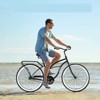 Infurnic Bicycles, Men's Beach Cruiser Bike with Wide Wheels, Rear Coaster Brakes, Black, 69.29"*25.98"*39.37" - 3 of 4