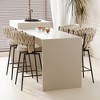 SKRAN 360°Swivel Bar Chairs Set of 2 WithMetal Leg And Soft Cushioned Backrest Modern Luxury Kitchen Chair for Bar, Kitchen Counter Island - 4 of 4
